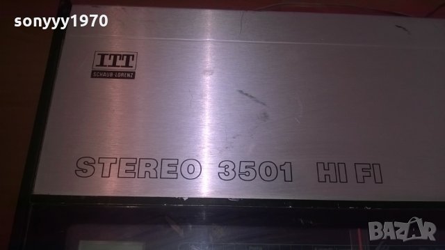 itt shaub-lorenz 3501 hifi ELECTRONIC made in west germany-от швеицария, снимка 12 - Ресийвъри, усилватели, смесителни пултове - 27409599
