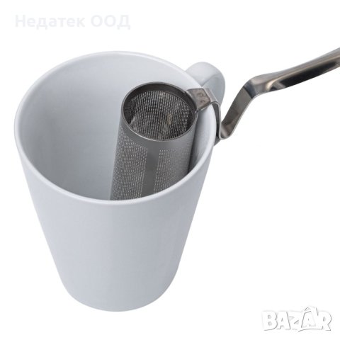  Цедка за чай, от неръждаема стомана, с дръжка, 3,5x7см, снимка 3 - Домашни напитки - 43879345