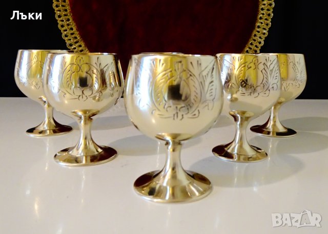 Английски чаши от бронз,барокови орнаменти