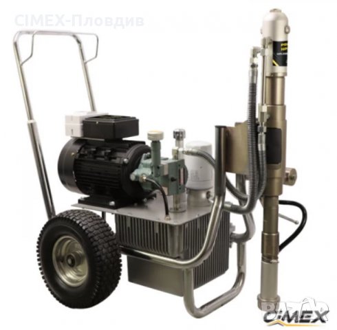 Машина за нанасяне на шпакловка и безвъздушно боядисване CIMEX HPS 12.220, снимка 3 - Други машини и части - 38046192