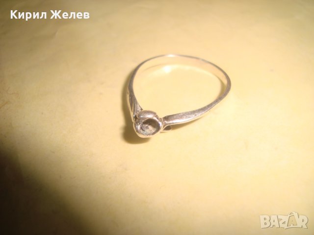 СТАРИНЕН СРЕБЪРЕН АРТ ДЕКО ПРЪСТЕН РЪЧНА РАБОТА СРЕБРО 20517, снимка 6 - Антикварни и старинни предмети - 32991940