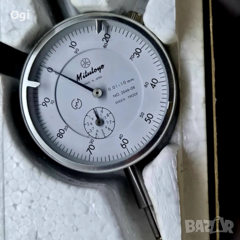 Индикаторен часовник MITUTOYO , снимка 3 - Шублери - 53524828