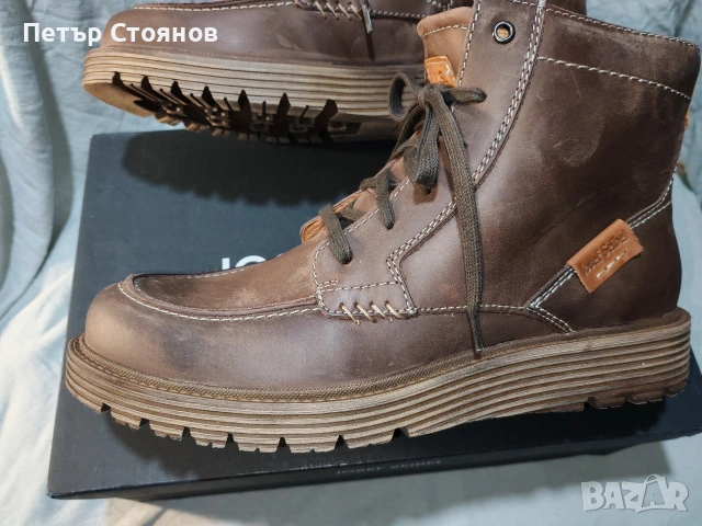 Мъжки боти от естествена кожа Josef Seibel №44, снимка 6 - Мъжки боти - 53070868
