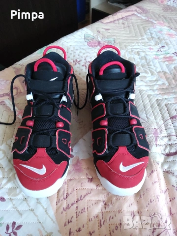 Nike air more uptempo 96 fd0274-001 red toe маратонки , снимка 4 - Маратонки - 53209275
