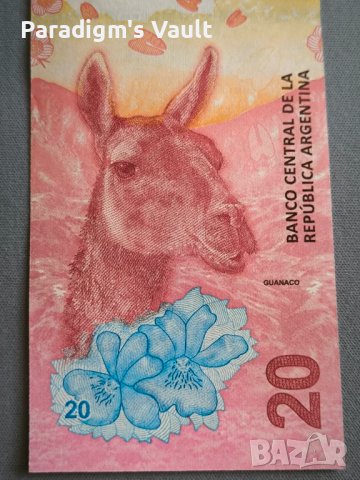 Банкнота - Аржентина - 20 песо UNC | 2017г., снимка 3 - Нумизматика и бонистика - 43931194