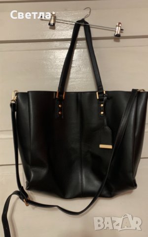 Чанта дамска - re accessories - голяма, с къси и дълга дръжка, 3 отделения, снимка 3 - Чанти - 43567325