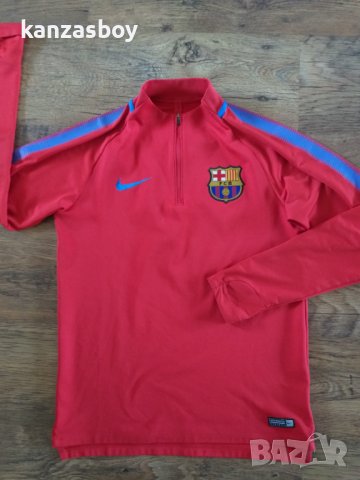 Nike Dry FC Barcelona - страхотна мъжка блуза С, снимка 4 - Спортни дрехи, екипи - 43854574
