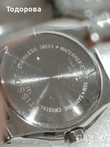 Дамски часовник Tissot с 10 диаманта и седефен циферблат,машина кварц, снимка 12 - Дамски - 52807085