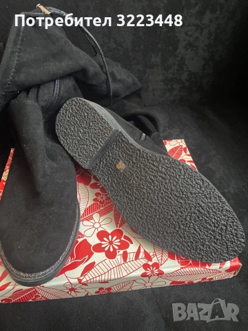 Високи велурени ботуши, снимка 4 - Дамски ботуши - 52316369