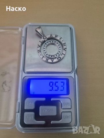 925 медальон колие bvlgari bulgari сребърен, снимка 4 - Колиета, медальони, синджири - 51475675