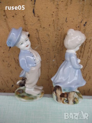 Лот от 2 бр. порцеланови фигури "Момче и момиче", снимка 4 - Други ценни предмети - 26675515