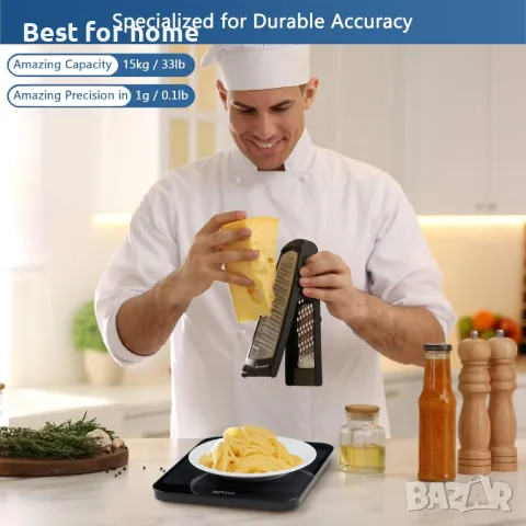 Цифрови кухненски везни Vitafit 15 кг, снимка 4 - Електронни везни - 48255965