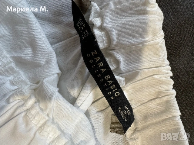 Zara блузон с паднали рамена, XS/S, като нов, снимка 2 - Рокли - 53452417