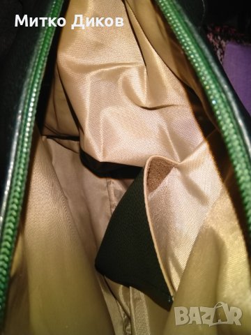 Женска кожена чанта нова маслено зелена 31х21х10см, снимка 7 - Чанти - 43560558