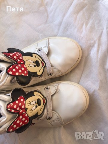 H&M Мини Маус Детски бели кожени маратонки, снимка 7 - Детски маратонки - 32812789
