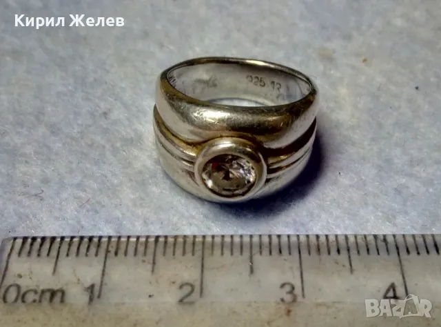 РАЗКОШЕН СКЪПОЦЕНЕН СРЕБЪРЕН ПРЪСТЕН СРЕБРО 925 с ЮВЕЛИРНО ФАСЕТИРАН МОЙСАНИТ 48602, снимка 4 - Пръстени - 49917326
