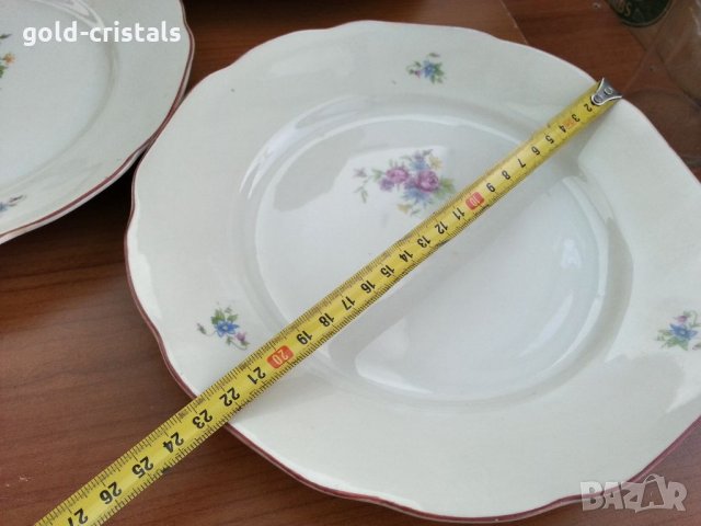 Стар български порцелан чинии, снимка 2 - Антикварни и старинни предмети - 33343450