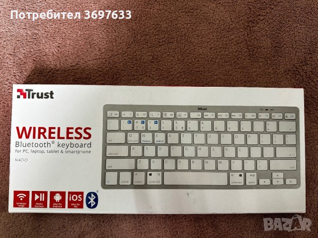 Безжична клавиатура, снимка 1 - Клавиатури и мишки - 44050443