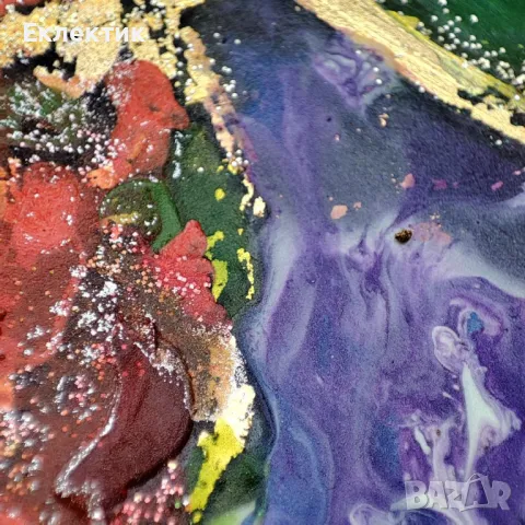 Ябълкови дървета. Акрил върху стъкло, снимка 14 - Декорация за дома - 48258947