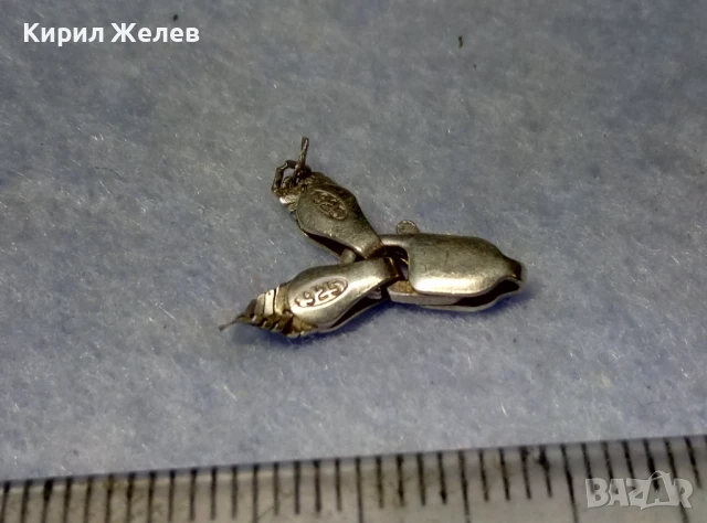 СТАРА СРЕБЪРНА КАРАБИНКА ЗАКОПЧАЛКА За КОЛИЕ ЛАНЕЦ ВЕРИЖКА ГРИВНА СРЕБРО 925 ПРОБА 47667