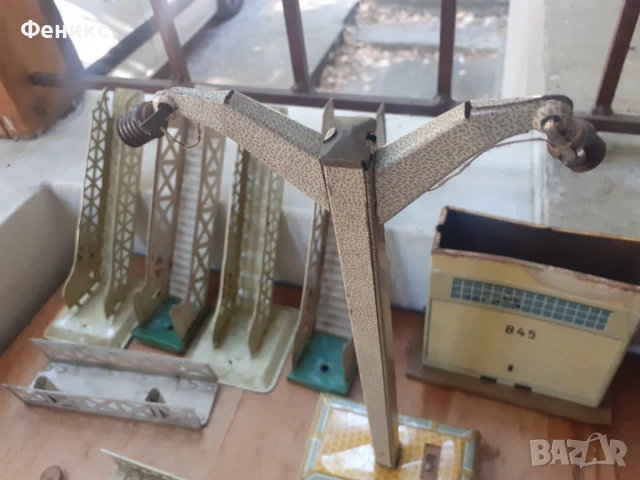 Лот метални части от влакче конструктор релси гара игра, снимка 3 - Антикварни и старинни предмети - 51344070