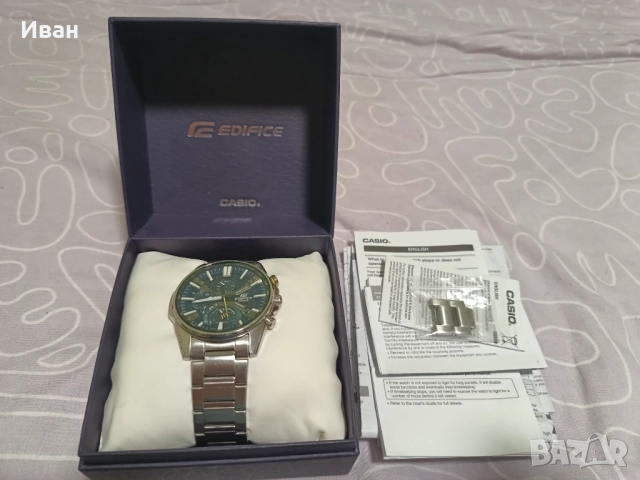 Продавам соларен часовник Casio Edifice EQB-1200-2AER