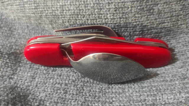 Швейцарско ножче с вилица и лъжица, снимка 2 - Ножове - 44845193