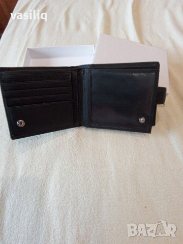 черен мъжки портфейл, снимка 5 - Портфейли, портмонета - 43436983