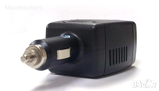 DC 12V към AC 220V / 110V инвертор за автомобил 75W, адаптер към контакт за ЕС/UK и USB 2.1 Черен Ба, снимка 2 - Зарядни за кола - 52176650