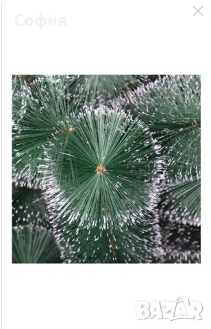 Коледна елха със заскрежени връхчета, снимка 4 - Декорация за дома - 42946302