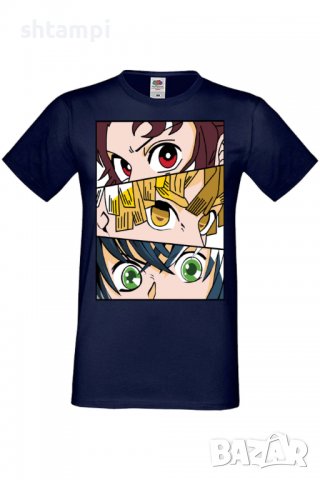 Мъжка тениска Demon Slayer Trio,Анимация,игра,Празник,Повод,, снимка 6 - Тениски - 38095383