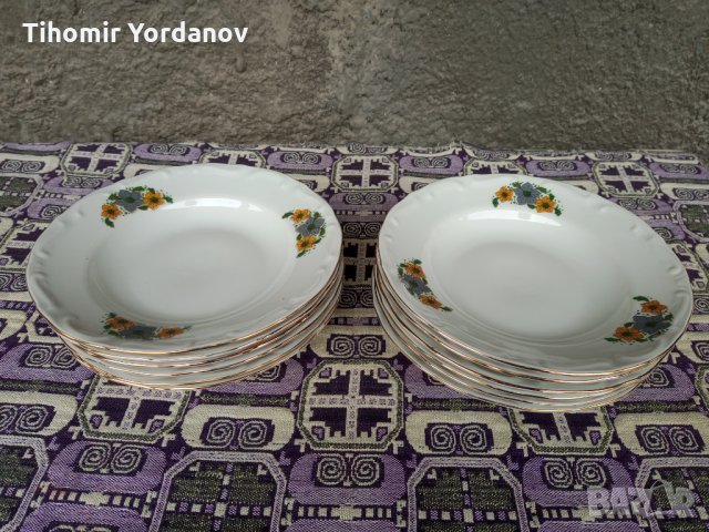 Бг порцелан-Изида . НОВИ- барокови чинии.., снимка 7 - Прибори за хранене, готвене и сервиране - 35153934