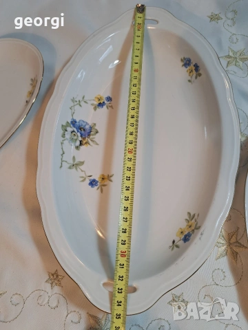 3 елипсовидни порцеланови плата 32/5, снимка 7 - Аксесоари за кухня - 53219361