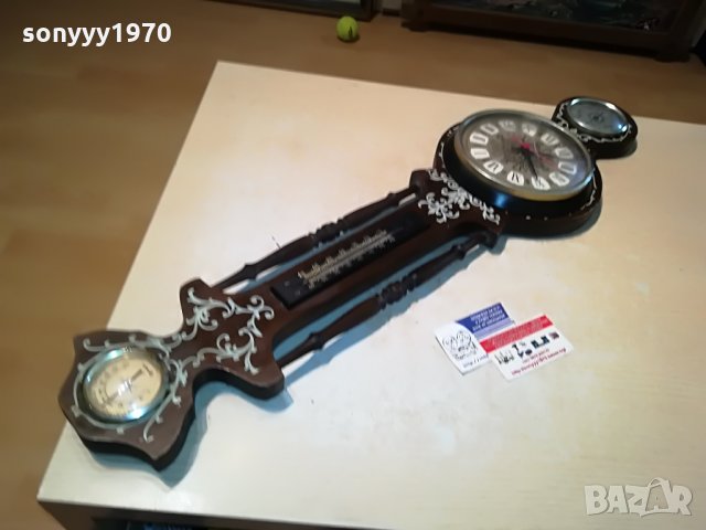 антика часовник с барометър 2606212037, снимка 1 - Антикварни и старинни предмети - 33342591