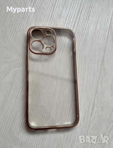 Кейс протектор за IPHONE 13 PRO gold гумен, силиконов чисто нов, снимка 1 - Калъфи, кейсове - 43173520