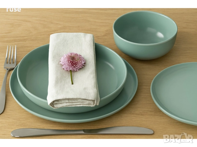 НОВ! Сервиз за хранене 8 части 2 души MÄSER Austria Два цвята, снимка 6 - Сервизи - 52559059