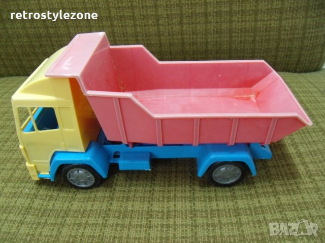 № 3871 стара пластмасова играчка - камион  - размер 26 / 10 / 13 см   - соц.период , снимка 8 - Други ценни предмети - 27706700