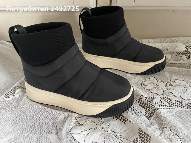 Апрески ботуши платформа черни 39 номер