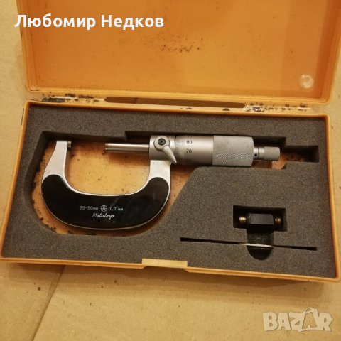 Микрометър Mitutoyo 25 -  50мм, снимка 1 - Други машини и части - 37753449