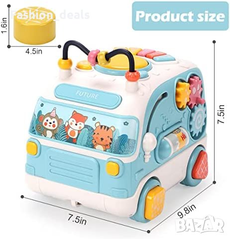 Нова детска играчка Автобус със светлина и музика дете бебе подарък игра, снимка 7 - Музикални играчки - 40828790