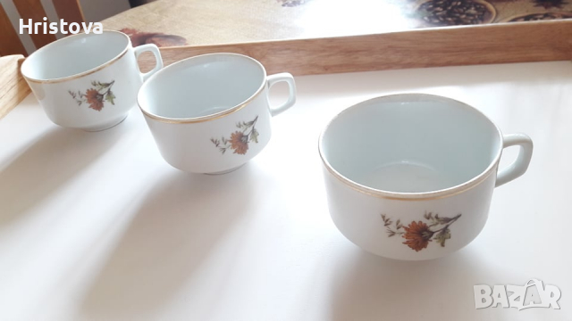Чаши за чай, за допълване на сервизи  български порцелан, снимка 5 - Чаши - 36566881