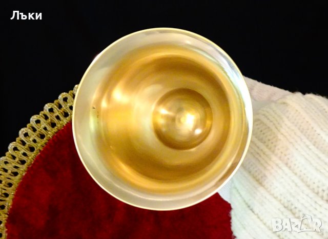  Бронзова чаша за вино,бокал 200 мл. , снимка 2 - Антикварни и старинни предмети - 37417146