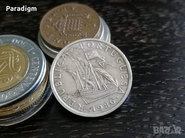 Монета - Португалия - 5 ескудо | 1986г., снимка 2 - Нумизматика и бонистика - 32969014