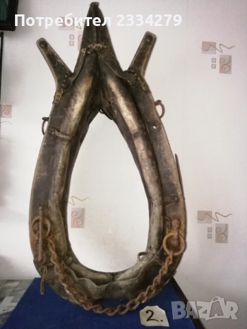 Хомути за теглене от магарета,коне,волове, различни модели и размери., снимка 6 - Антикварни и старинни предмети - 38310110