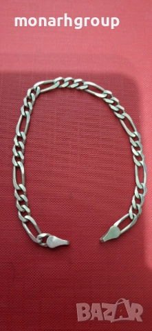 Сребърна гривна /без закопчалка/, снимка 2 - Гривни - 51967900