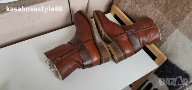 Ботуши Via естествена кожа , снимка 4 - Дамски боти - 52877493