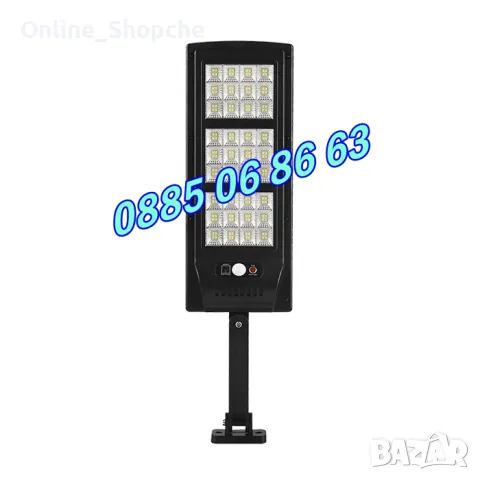 Външна соларна лампа 2400W, соларна лампа с датчик за движение, снимка 4 - Соларни лампи - 50297648