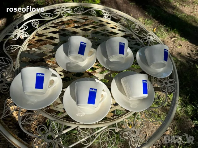 Лаваца / Lavazza италиански порцеланови чаши за дълго кафе или капучино, снимка 6 - Чаши - 47669377