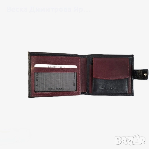 Портфейл от естествена к. NAKISA, снимка 4 - Портфейли, портмонета - 52646897