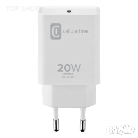 Мощно зарядно CELLULAR LINE 20W Apple, снимка 2 - Оригинални зарядни - 48668297